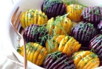 Hasselback Beets with Fresh Dill Vinaigrette