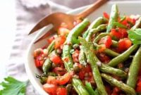 Roasted Green Beans with Zesty Tomato-Caper Salsa