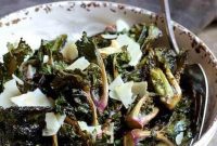 Crispy Balsamic Parmesan Kale Sprouts