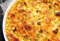 Triple Meat Crustless Quiche