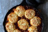 Comforting Turkey Chili Biscuit Bake