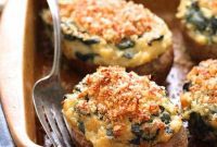 Creamy Ranch Spinach Parmesan Stuffed Potatoes