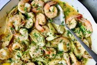 Lemony Artichoke Shrimp Scampi