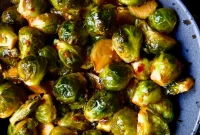 Glazed Sriracha Sweet Chili Brussels Sprouts