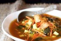 Vibrant Asian Tofu Vegetable Soup