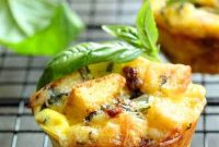 Sundried Tomato and Basil Muffin Bites