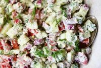 Dreamy Feta Tomato Cucumber Salad