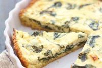 Wholesome Quinoa Crust Spinach Feta Quiche
