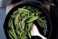 Blistered Green Beans with Zesty Chipotle Goat Cheese Butter