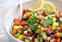 Vibrant Middle Eastern Chopped Salad