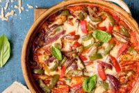 Hearty Italian Sausage and Pepper Polenta Bake