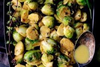 Thai Green Curry Glazed Roasted Brussels Sprouts