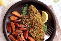 Crispy Pistachio Fish with Bright Lemon Dill Aioli