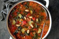 Rustic Spanish White Bean and Vegetable Stew