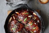 Sticky Korean Braised Chicken Thighs