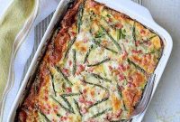 Ham Asparagus Artichoke and Gruyere Brunch Bake