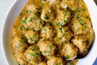 Golden Turkey Meatballs with Ale Glaze