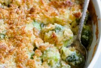 Cheesy Brussels Sprouts Bake
