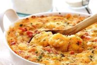 Shrimp and Grits Bake with a Kick