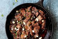 Decadent Blackened Steak Bites with Crumbled Gorgonzola