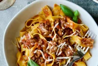 Slow Simmered Spicy Italian Sausage Ragu