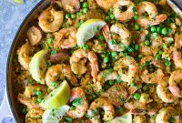 Savory Shrimp Chorizo Brown Rice Paella