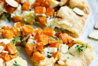 Savory Butternut Leek and Goat Cheese Tart
