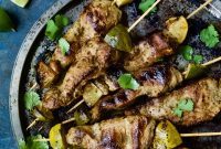Zesty Mojo Pork Skewers