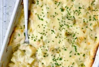 Creamy Green Chile Potato Gratin