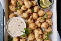 Golden Crab Artichoke Beignets with Fiery Jalapeno Remoulade