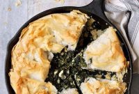 Skillet Spanakopita with Spinach and Feta