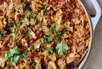 Deconstructed Chorizo Cabbage Skillet