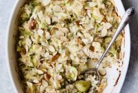 Hearty Brussels Sprouts Wild Rice Bake
