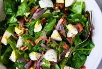 Peppery Radish Greens Salad