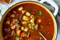 Authentic Hungarian Goulash Soup