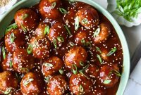 Sesame Ginger Chicken Meatballs