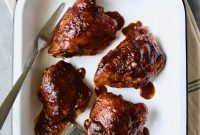 Smoky Oven Baked BBQ Chicken Thighs