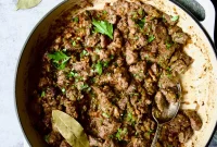 Hearty Beer Braised Beef Tips