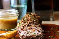 Southern Pecan Pork Tenderloin with Bourbon Mustard Drizzle