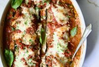 Decadent Four Cheese Eggplant Rolls