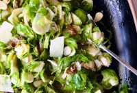 Zingy Shaved Brussels Salad
