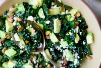 Bright Tuscan Kale Salad with Tangy Lemon Tahini