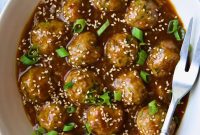 Ginger-Soy Turkey Meatballs