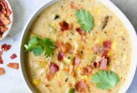 Smoky Poblano Sweet Corn Chowder