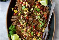 Chargrilled Skirt Steak with Zesty Black Bean and Corn Salsa