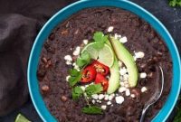 Smoky Ham and Black Bean Slow Cooker Soup