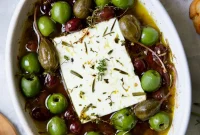 Mediterranean Baked Feta and Olives
