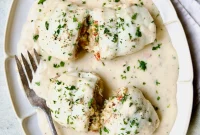 Golden-Baked Flounder with Luscious Crab Filling