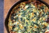 Savory Spinach, Leek and Feta Frittata