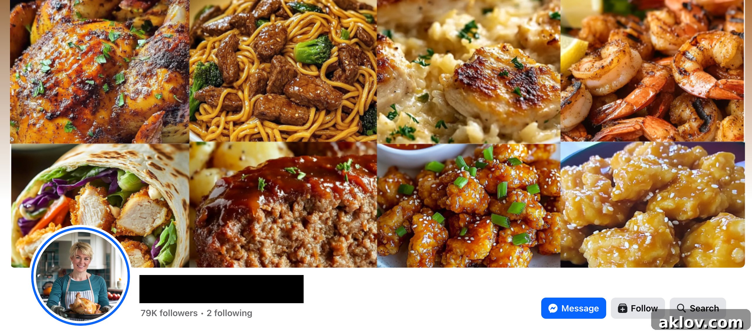 Screenshot of a Facebook page with an AI-generated profile photo and its origin revealed as Algiers, indicating a deceptive page.